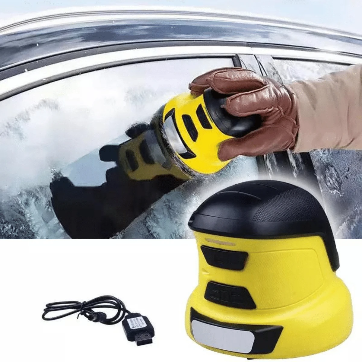 Heated Windshield Scraper With Automatic Clearing For Winter Driving | Fioriscas