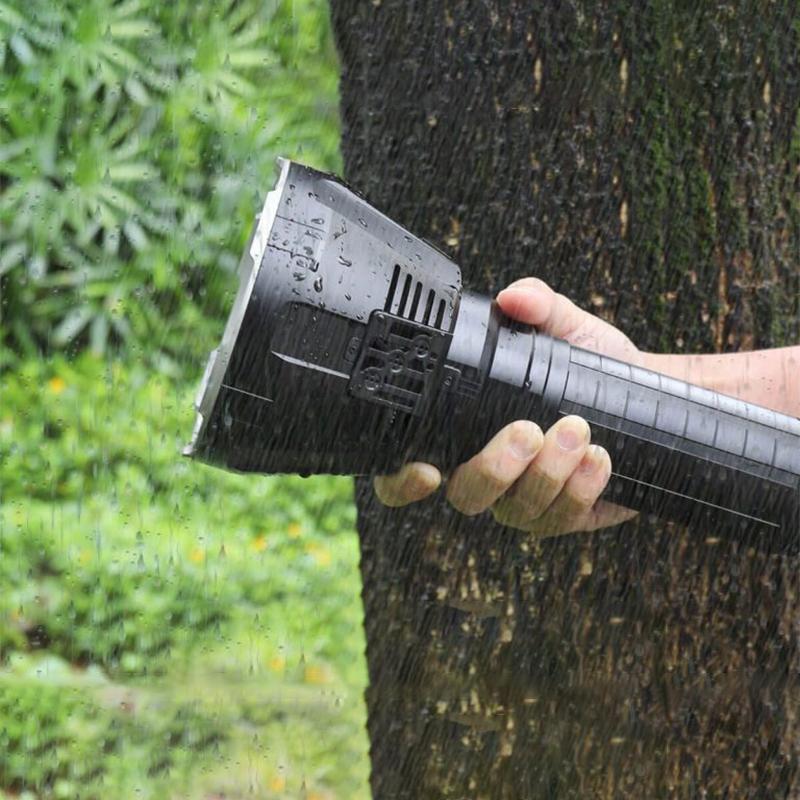 High-Power Waterproof LED Flashlight | 30,000–50,000 Lumens Rechargeable Torch