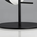 Astrae Half-Sphere Table Lamp With Smoked Glass Shade, Black Finish