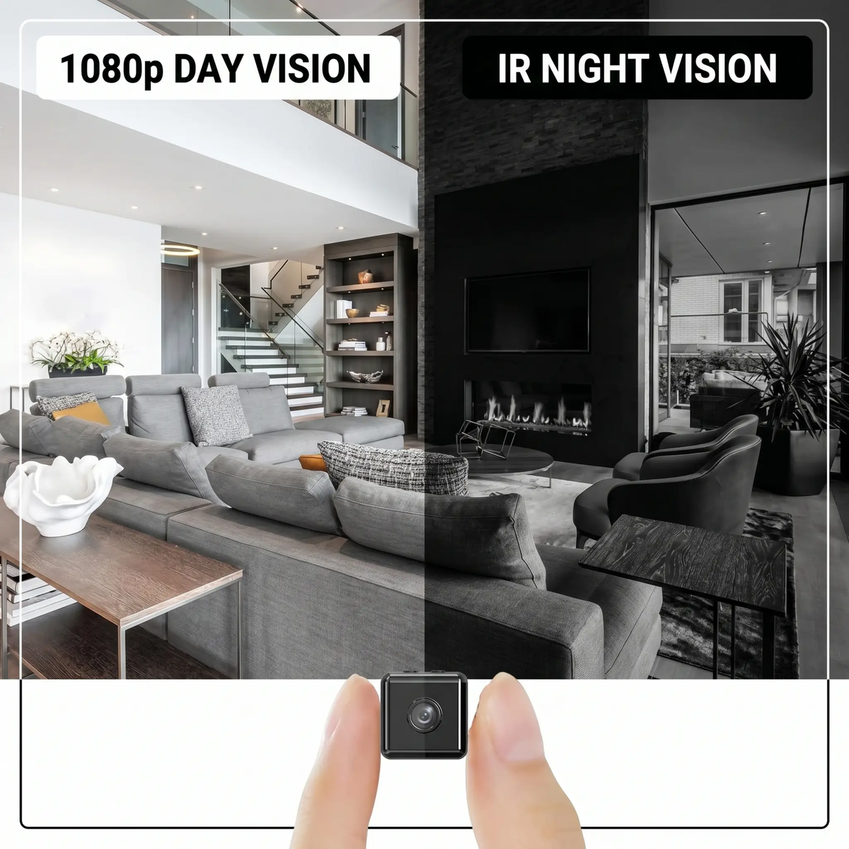 1080P Wireless WiFi Security Camera | Weather-Resistant, App-Controlled & Ideal for Indoor and Outdoor Surveillance | Small Closed Circuit Camera