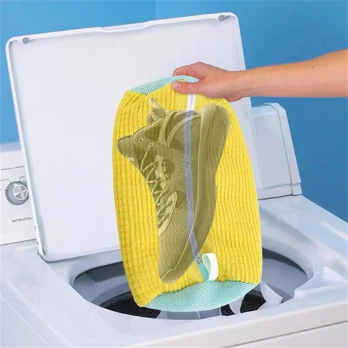 Lot de 2 sacs de lavage pour chaussures, pour protéger le linge à la maison | Fioriscas