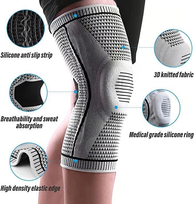 Active Knee Compression Sleeve For All Day Fast Relief And Support | Fioriscas