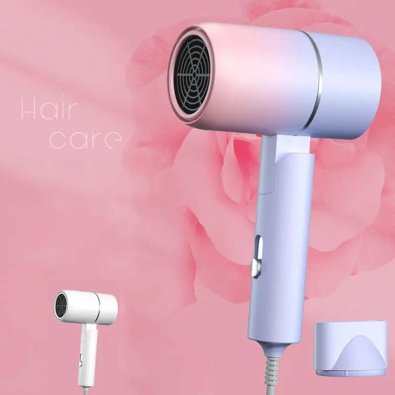 Foldable hairdryer with ion technology for shiny hair - Fioriscas