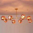 Arisha Modern Globe Lava 3 Pendant Light Fixture - Neutralighting