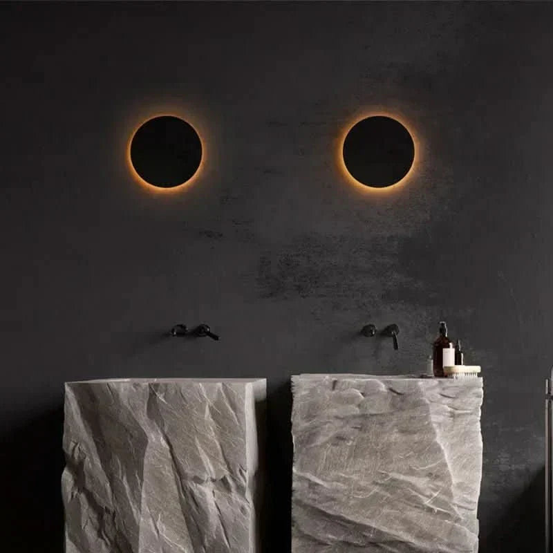 Applique murale LED minimaliste ronde ou carrée, IP65 - Fioriscas