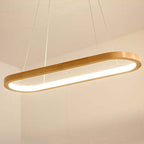 LumaWood houten en metalen led-hanglamp voor eetkamers, 2 lengtes