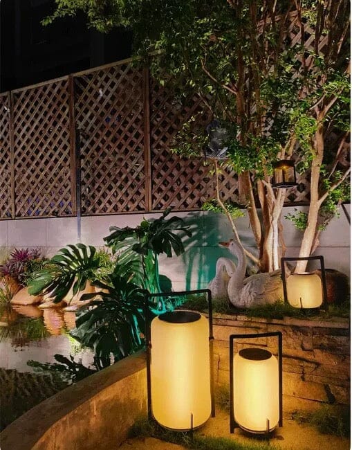 Stainless Steel & Glass Outdoor Terrace Light, Rust-Resistant Rectangle Design