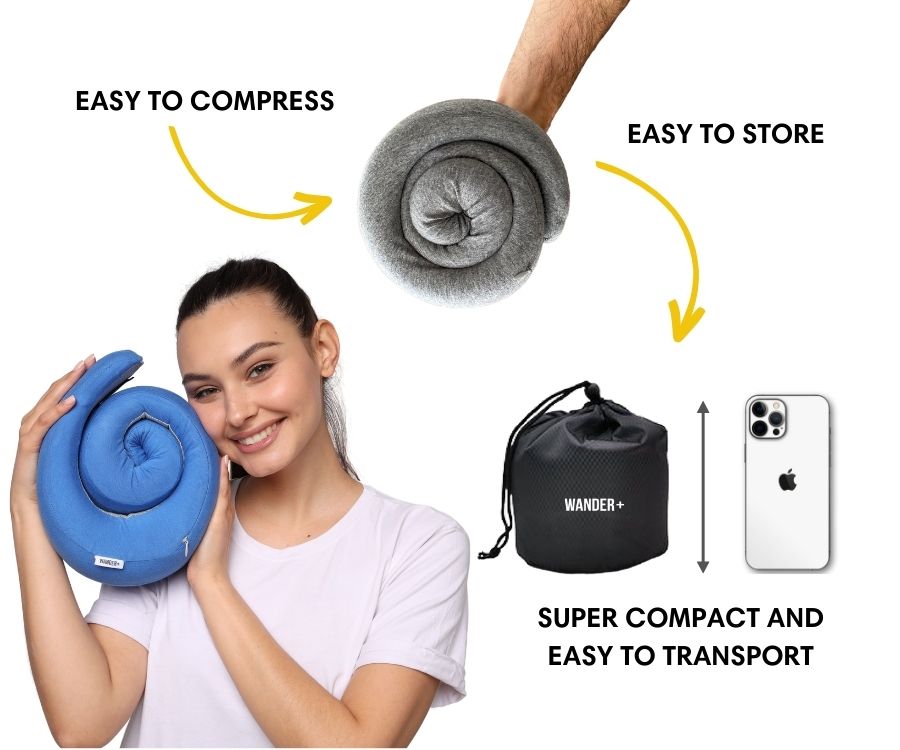 Memory Foam Travel Neck Pillow | Fioriscas