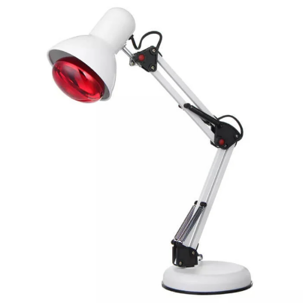 NovaRay infrarød rødtlys-lampe på stativ med varme