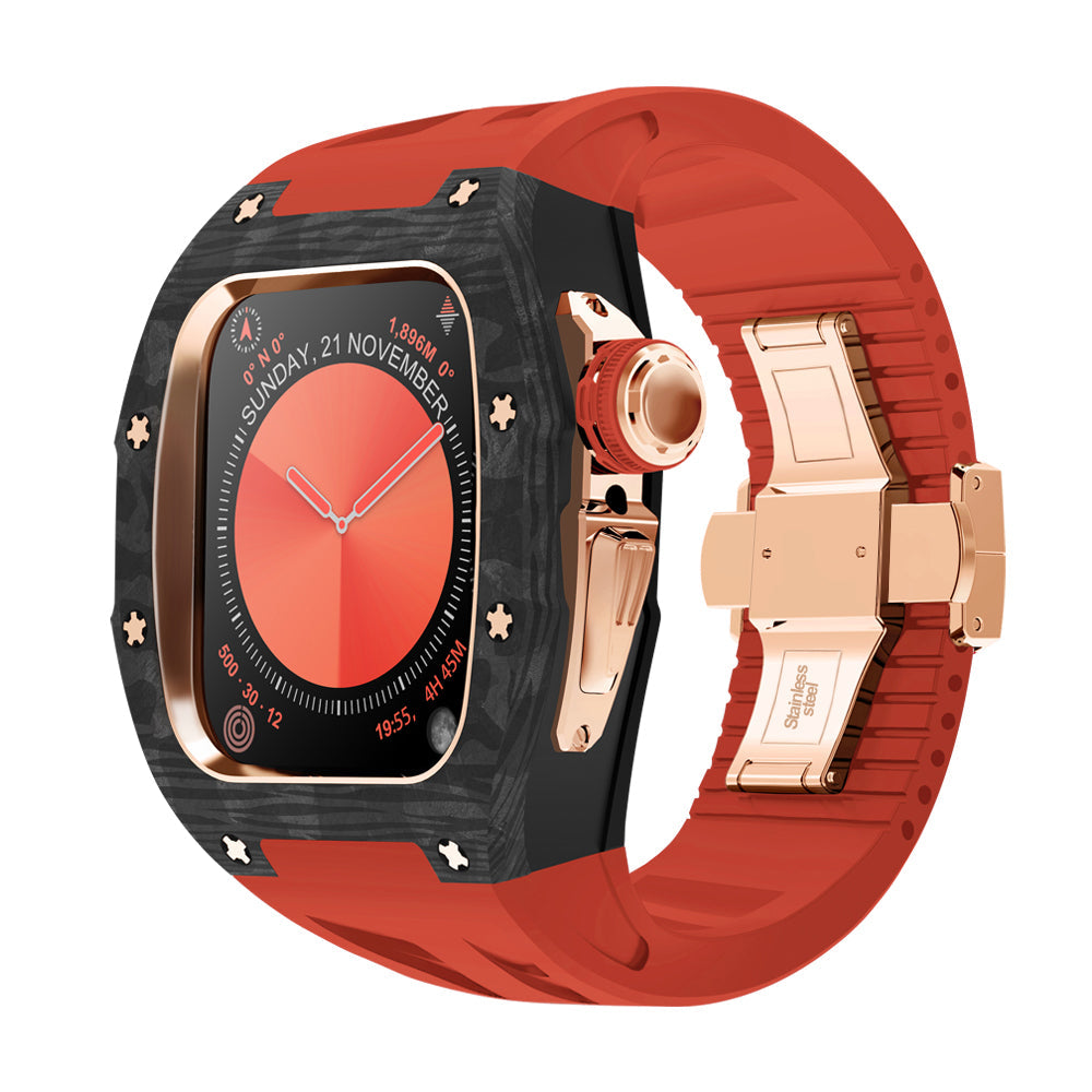 Carbon Fiber Titanium Retrofit Case, NovaCarb S10 Apple Watch Kit