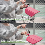 Foldable Aluminum Hiking Stick With Fold-Out Seat, SummitTrail 85 cm