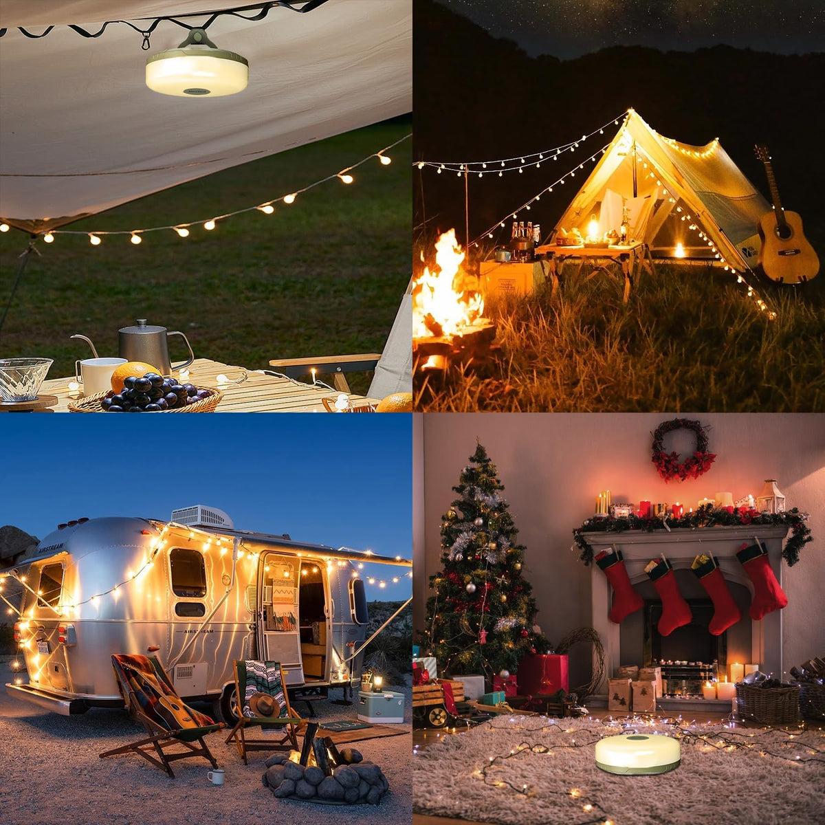 Linterna versátil para camping al aire libre con ocho modos de iluminación | Fioriscas