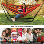 Two-Person Garden Hammock With Stand, 200kg Weight Capacity