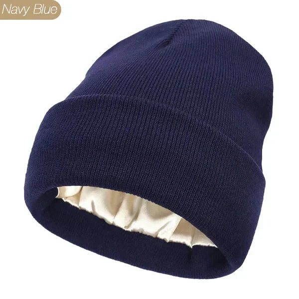 Women’s Beanie Hat | Anti-Static & Anti-Frizz | Smooth Hair Protection | Cozy All-Day Comfort