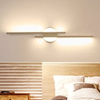 Fjordra Disc and Linear LED Wall Sconce, Black or White