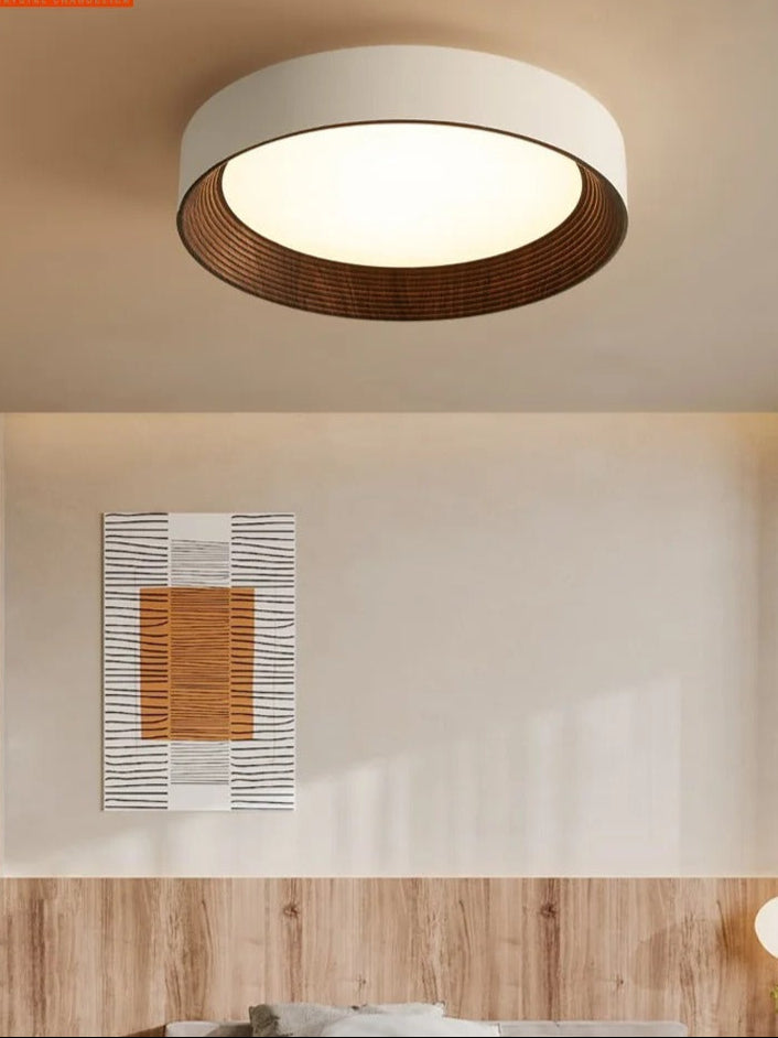 Plafonnier rond Aurea Lux, abat-jour en acrylique, 3 températures de couleur