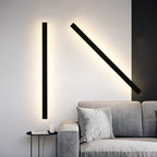 Applique murale noire élégante, luminaire LED Nyx pour murs extérieurs