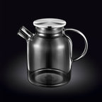 Wilmax 耐熱ガラスティーポット 54 Oz、コンロ対応、紅茶愛好家向け | Fioriscas