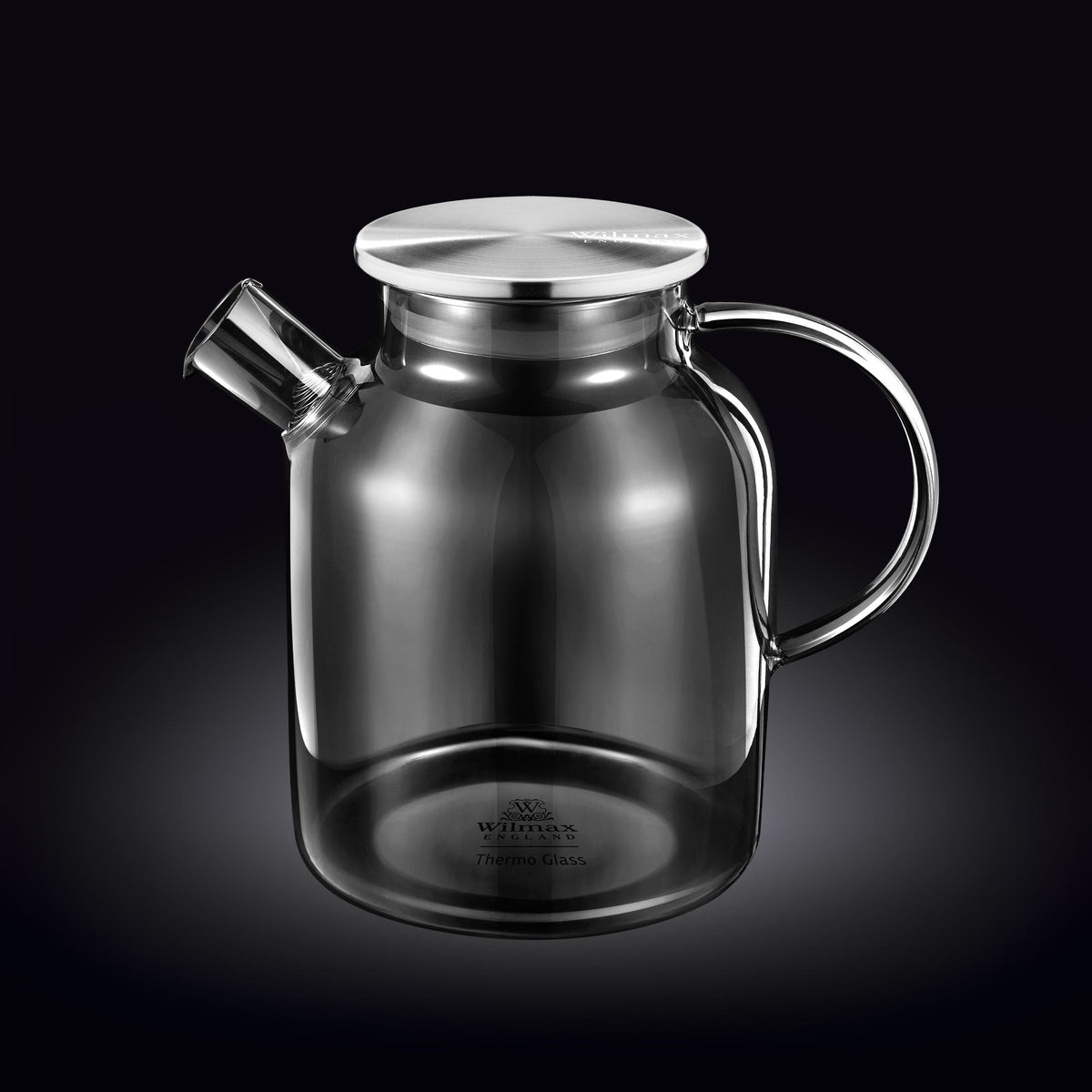 Wilmax 耐熱ガラスティーポット 54 Oz、コンロ対応、紅茶愛好家向け | Fioriscas