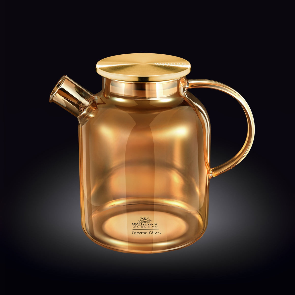 Wilmax 耐熱ガラスティーポット 54 Oz、コンロ対応、紅茶愛好家向け | Fioriscas