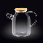 Wilmax 耐熱ガラスティーポット 54 Oz、コンロ対応、紅茶愛好家向け | Fioriscas