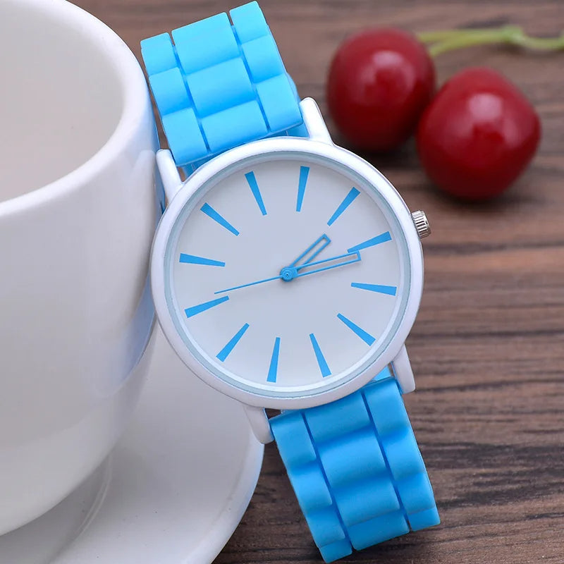 Montre KairoHue à bracelet en silicone, couleurs éclatantes et mouvement à quartz