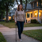 Automatic Self Defense Walking Stick with Stability Support