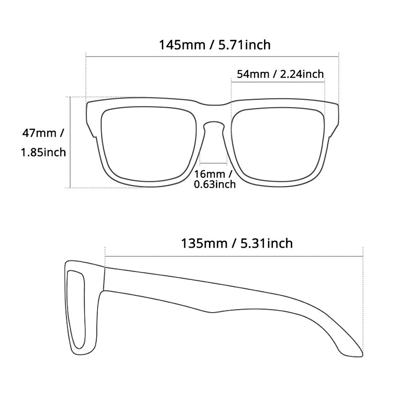 Polarized Riding Sunglasses With Anti-Blue Light Lens Filter