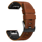 Garmin Fenix hibrid óraszíj, bőr és szilikon, Arion sorozat