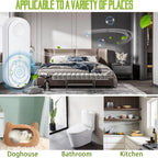 Répulsif anti-moustiques à ultrasons à brancher, lot de 2 pour chambres et couloirs