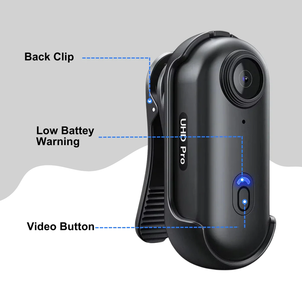 4K Wearable Body Camera for Hands-Free Recording and Everyday Capture | Fioriscas