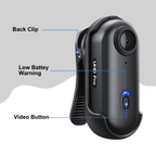 4K Wearable Body Camera for Hands-Free Recording and Everyday Capture | Fioriscas