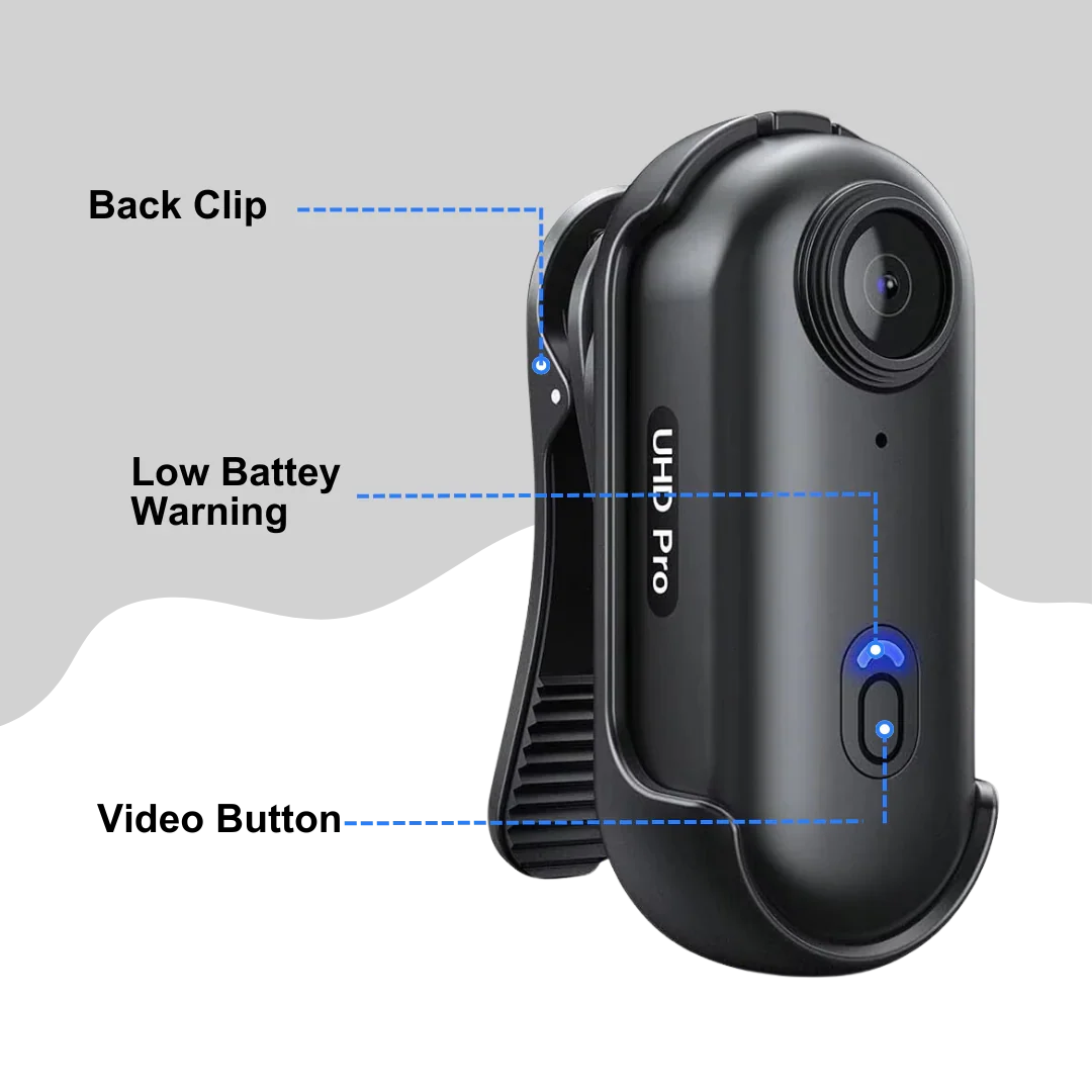 4K Wearable Body Camera for Hands-Free Recording and Everyday Capture | Fioriscas