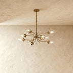 Luxusní skleněný lustr Lumora pro elegantní obytné prostory