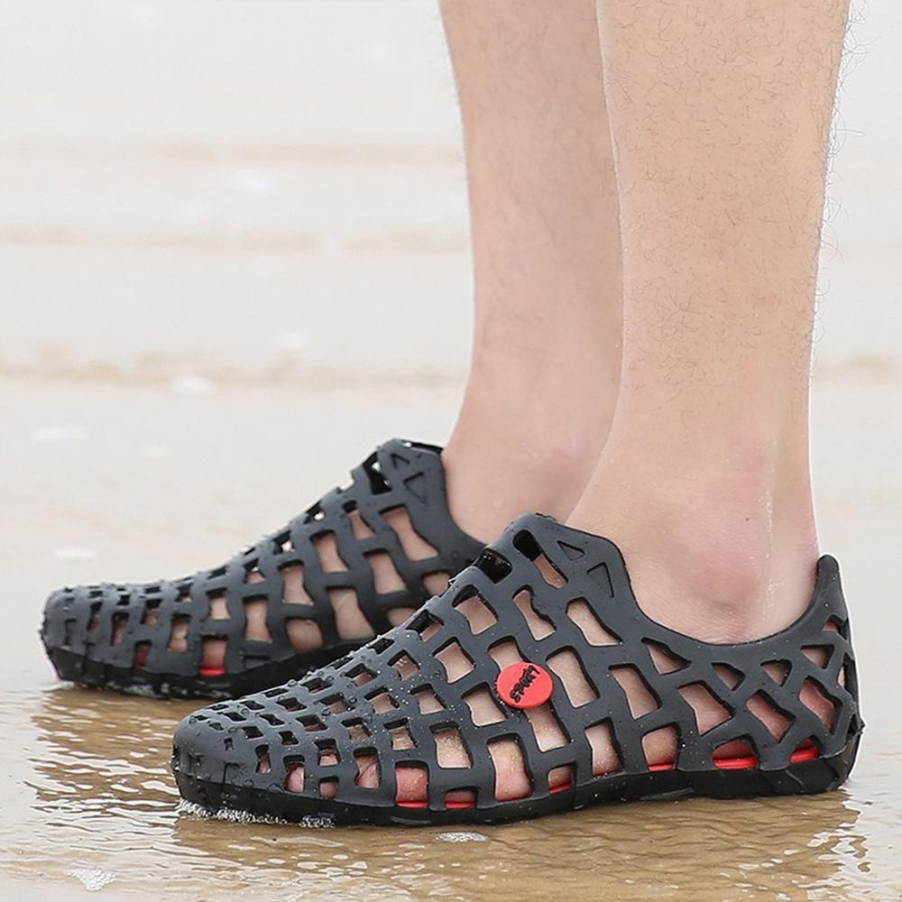Breathable Hollow Design Solid Flat