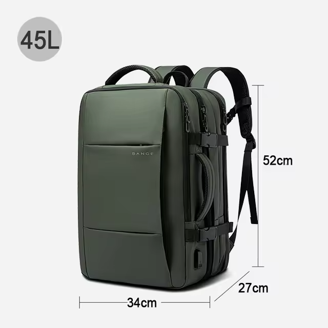 Langlebiger wasserdichter Reiserucksack mit erweiterbarem Fassungsvermögen für alle | Fioriscas