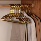 Non-Slip Closet Hangers, NovaLuxe Aluminum, Set Of 10