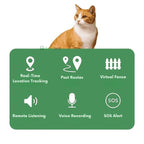 Verstelbare gps-tracker voor huisdierenhalsband, waterdicht, groot bereik