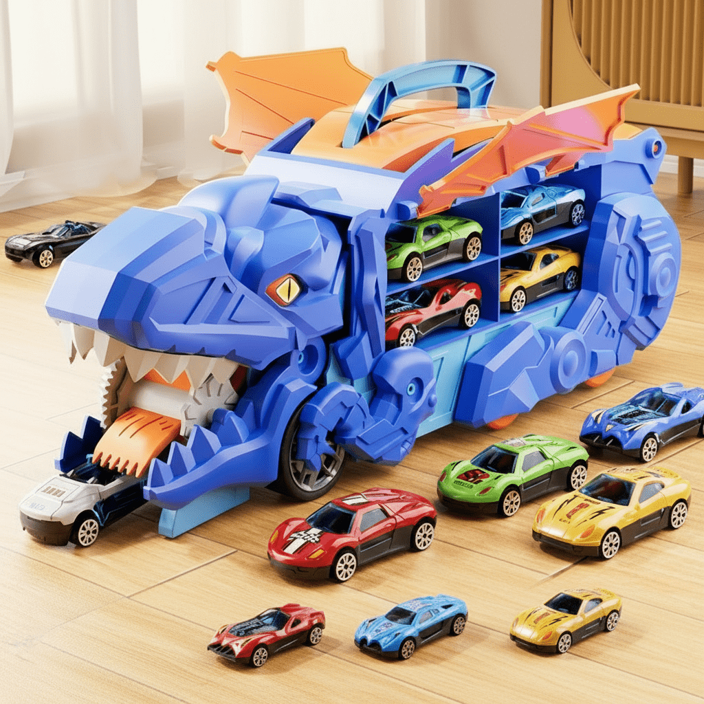 恐竜ビークルプレイセット 車とレーストラック付き | Fioriscas