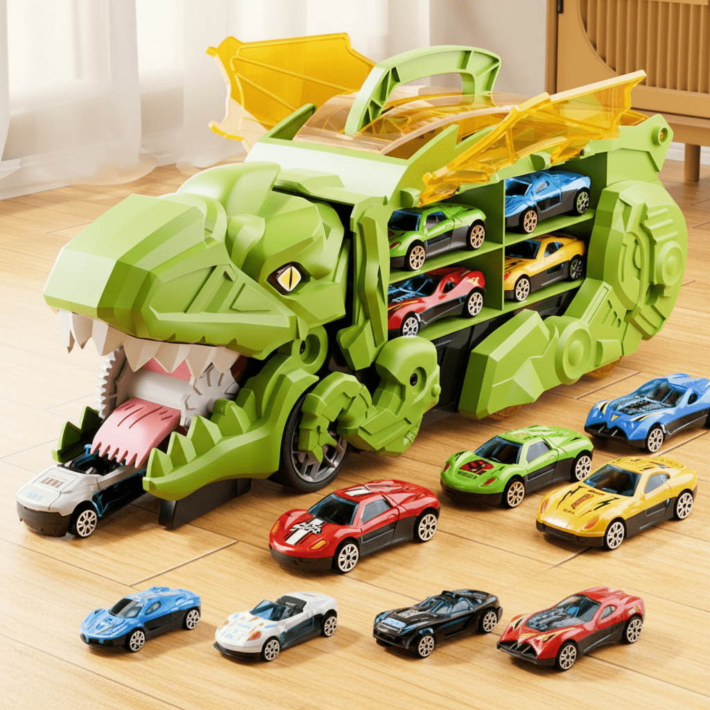 恐竜ビークルプレイセット 車とレーストラック付き | Fioriscas