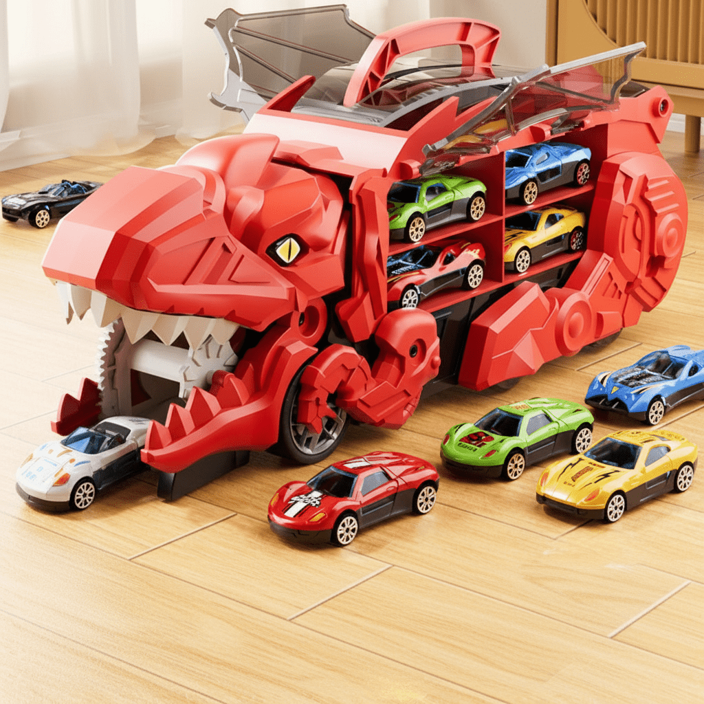 恐竜ビークルプレイセット 車とレーストラック付き | Fioriscas