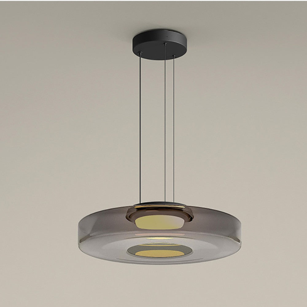 Asteron Bauhaus lasikatto-riippuvalaisin, 3 lasisävyä