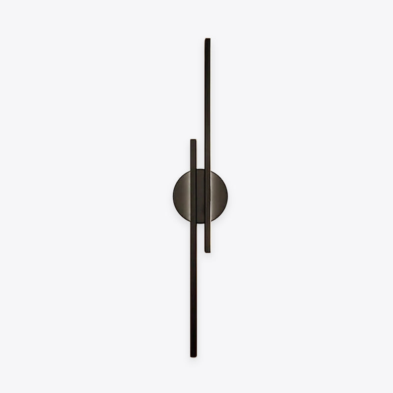 Fjordra Disc and Linear LED Wall Sconce, Black or White