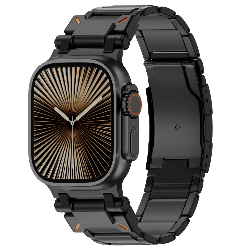 Řemínek Apple Watch, titanový řemínek Auridan s nastavitelným zapínáním