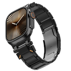 Řemínek Apple Watch, titanový řemínek Auridan s nastavitelným zapínáním