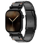 Řemínek Apple Watch, titanový řemínek Auridan s nastavitelným zapínáním