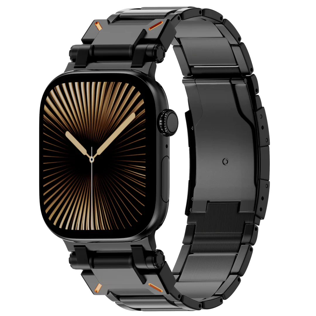 Řemínek Apple Watch, titanový řemínek Auridan s nastavitelným zapínáním