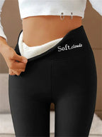 AstraWeave Cold-Weather Leggings, Cashmere-Fleece Lined Stretch Fit