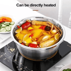 Ensemble de bassines en acier inoxydable fabriquées en Allemagne, trio de cuisine polyvalent | Fioriscas
