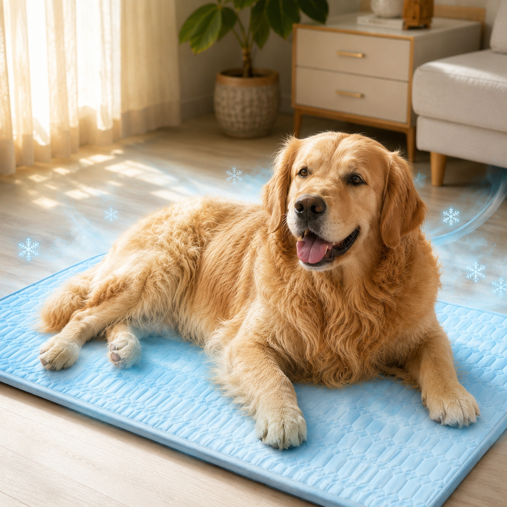 Self-Cooling Ice Silk Pet Mat For Dogs And Cats, Indoor Or Outdoor